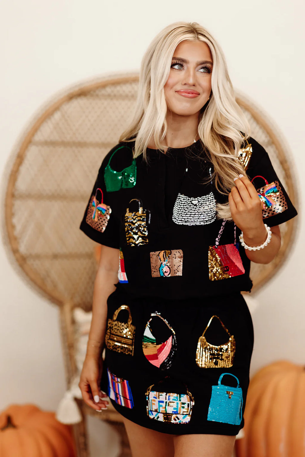 QUEEN OF SPARKLES Sequin PURSES Top