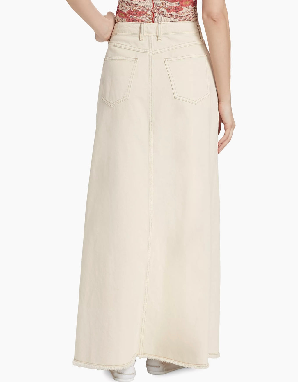 FREE PEOPLE Denim COME AS YOU ARE Maxi Skirt