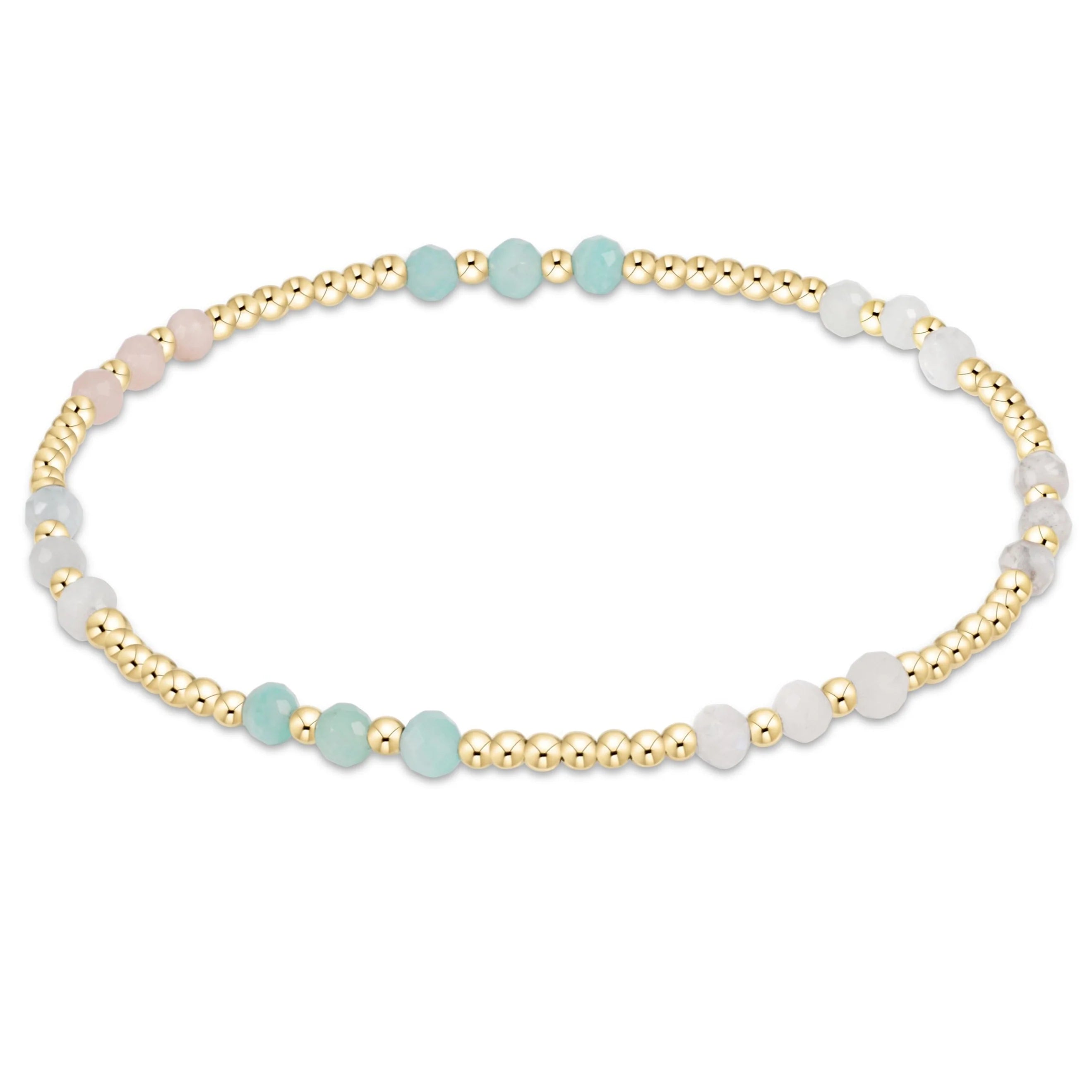 Enewton Gemstone Gold JOY Pattern 3mm Bead Bracelet - HOT MESS SS25