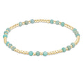 Enewton Gemstone Gold JOY Pattern 3mm Bead Bracelet - AMAZONITE