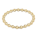 ENEWTON Classic Grateful Pattern 6mm Bead Bracelet - Gold