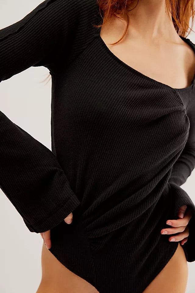 FREE PEOPLE Ribbed ON A CLOUD Bodysuit