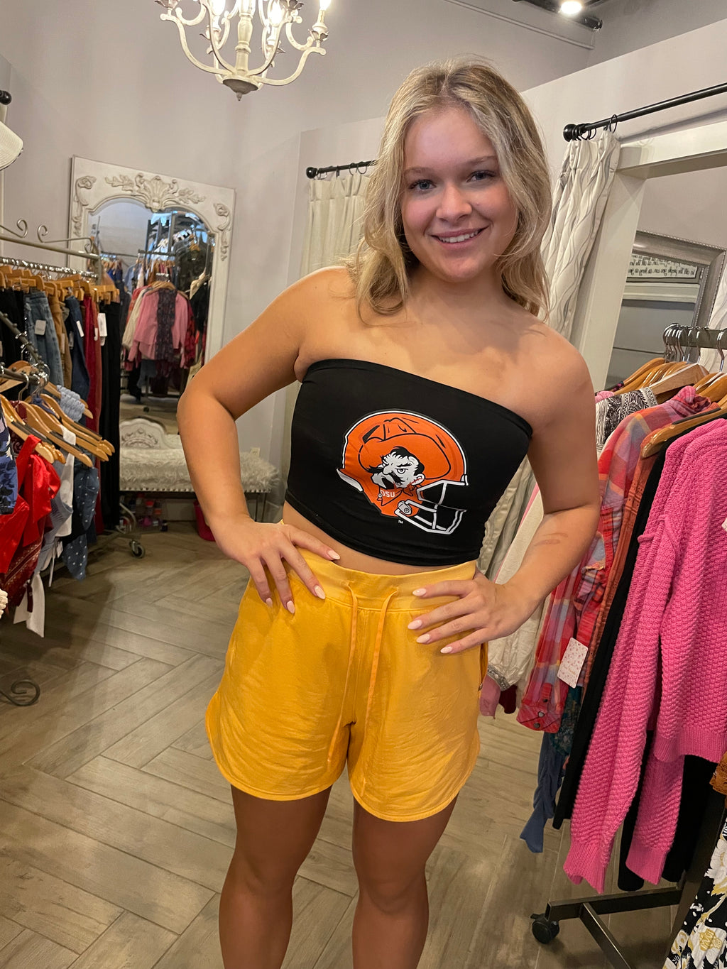 LOJO Oklahoma State University Cowboys HELMET Tube Top