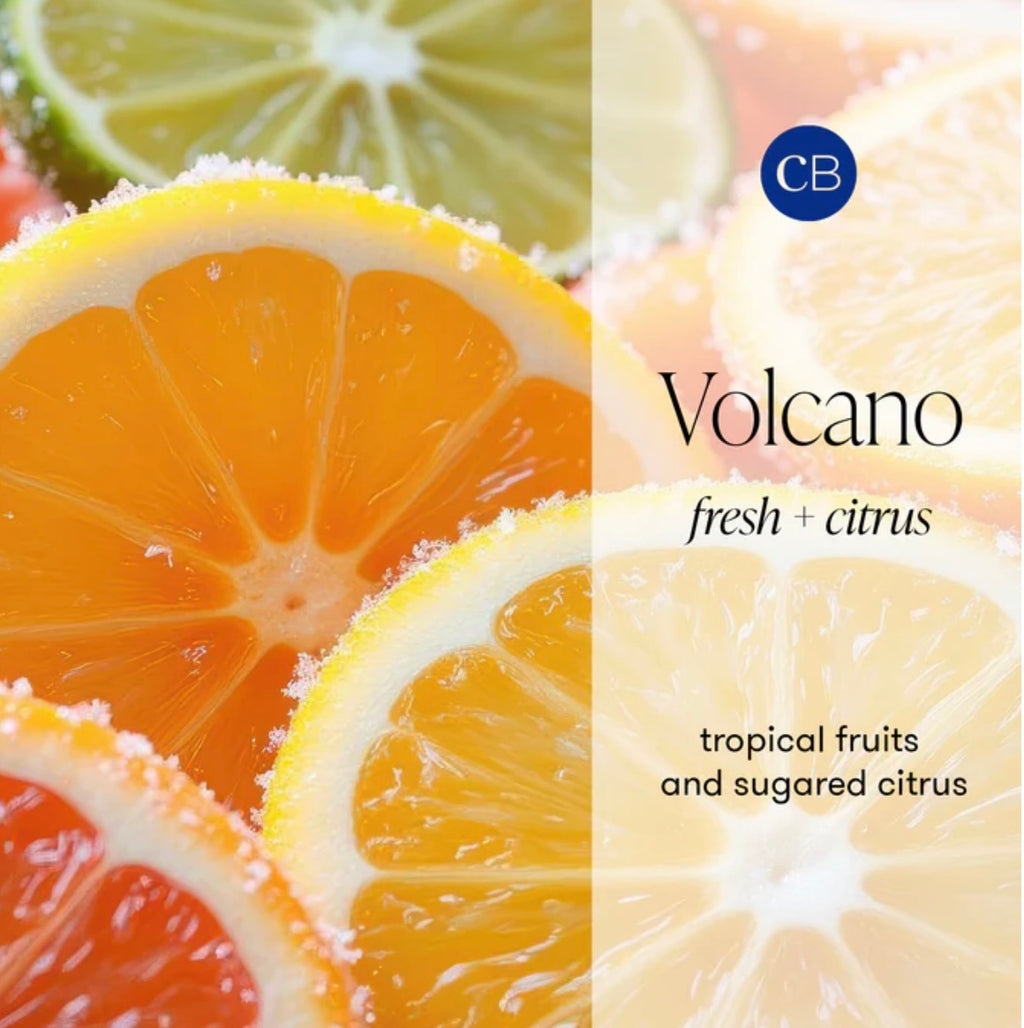 Capri BLUE Volcano Aqua Printed Mini Tin Candle