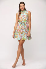 VENICE ChainPrint ButtonDown Collar Dress