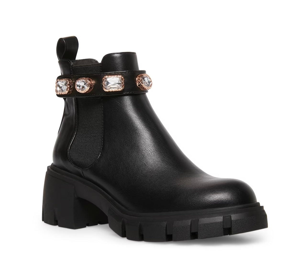 MADDEN GIRL Rhinestone HONEYY Embellished LugSole Bootie