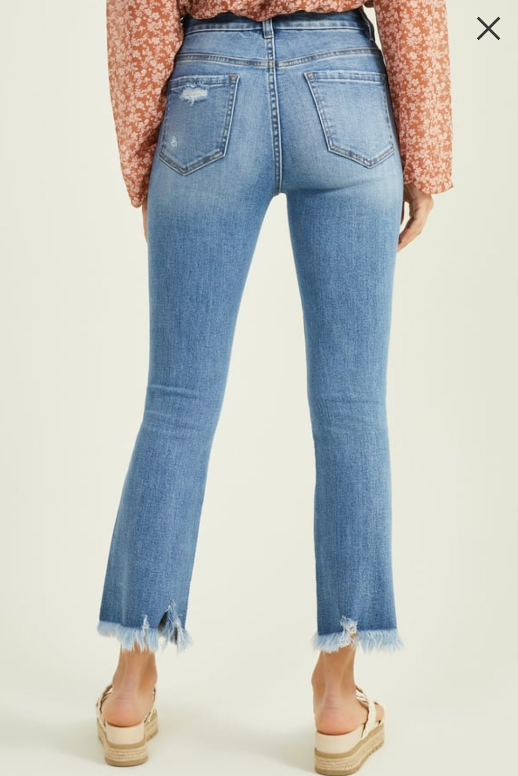 DEAR JOHN High Rise JEANNE Flare Crop Jean