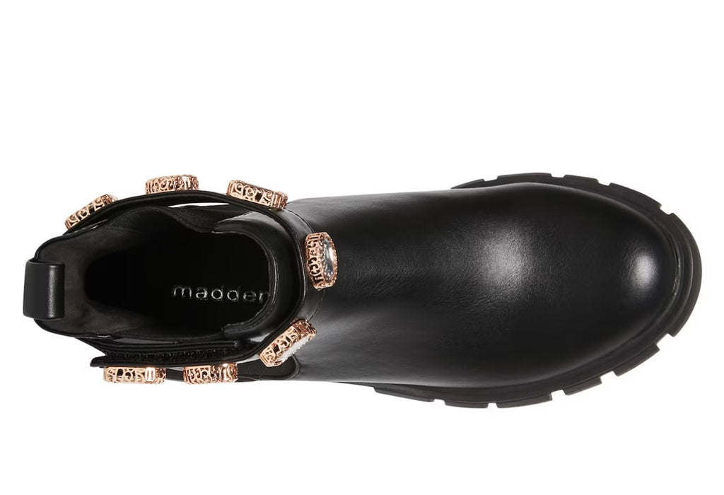 MADDEN GIRL Rhinestone HONEYY Embellished LugSole Bootie