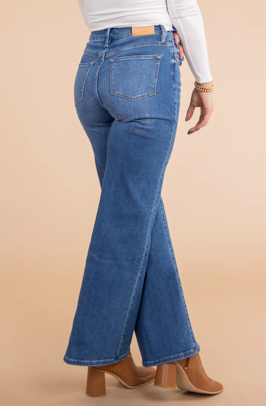 DEAR JOHN HiRise FIONA Button-Up WideLeg Jean