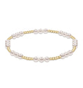 ENewton Classic JOY Pattern 4mm Bead Bracelet - Pearl