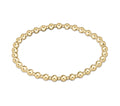ENewton Classic Grateful Pattern 4mm Bead Bracelet - Gold