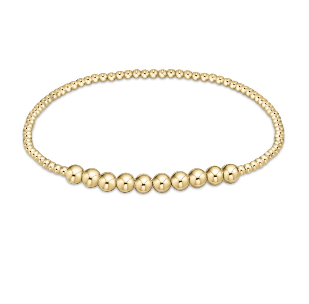 ENewton Classic Gold Beaded Bliss 2mm Bead Bracelet - 4mm Gold