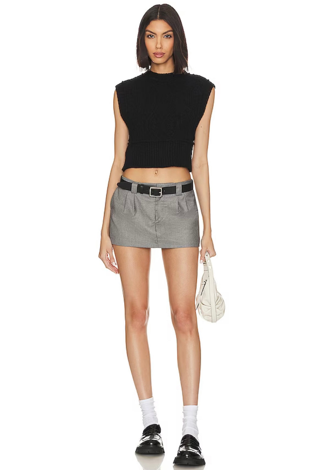 FREE PEOPLE Cable Knit ROWAN Sweater Vest Top