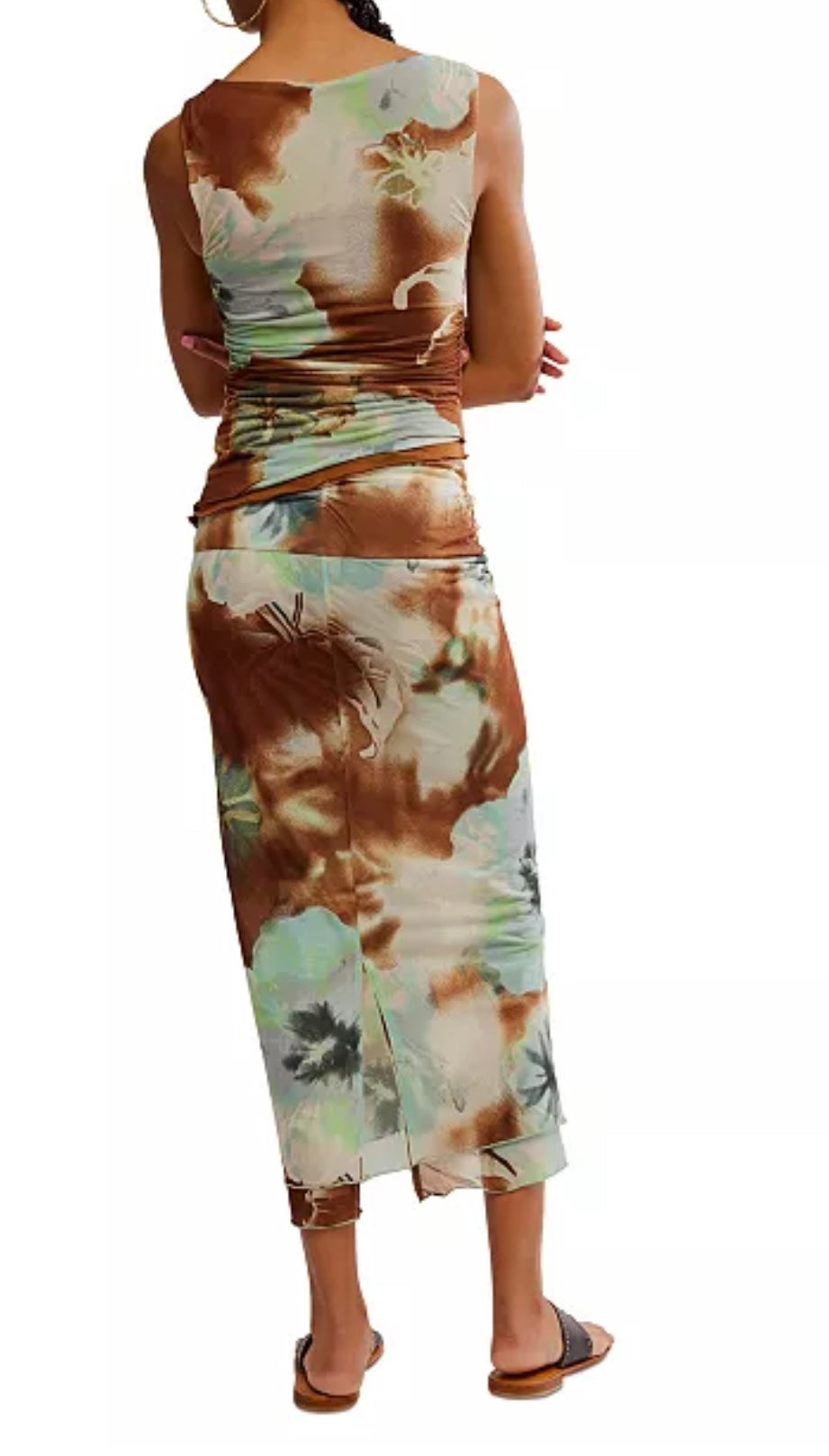 FREE PEOPLE Mesh SUNSET Maxi Skirt