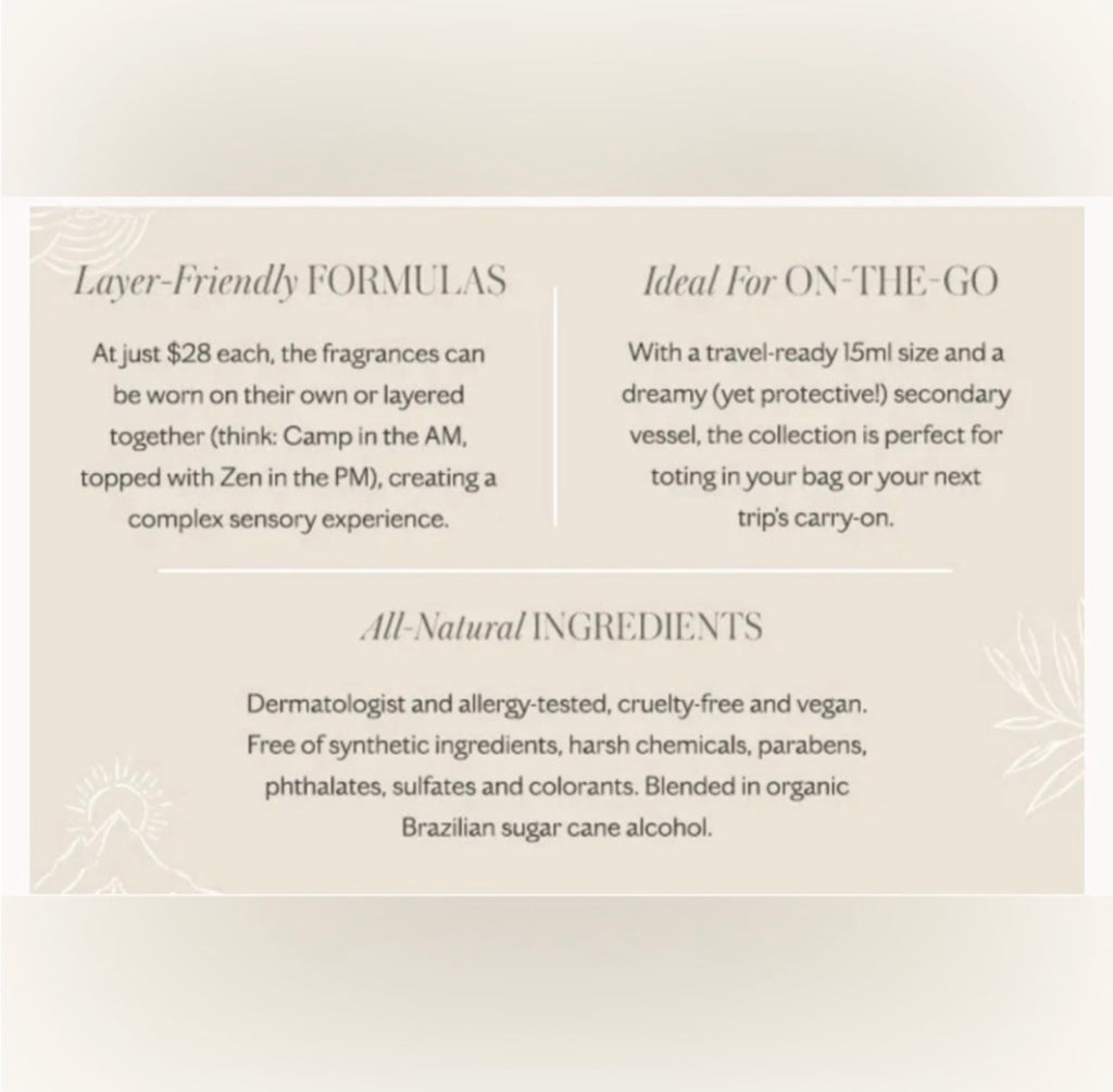 FREE PEOPLE All Natural CAMP Perfume Fragrance 15ml