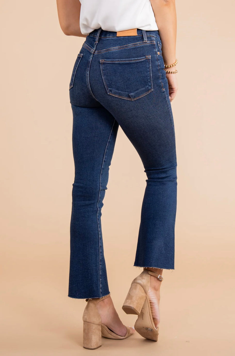 DEAR JOHN HighRise JEANNE Flare Cropped Jeans