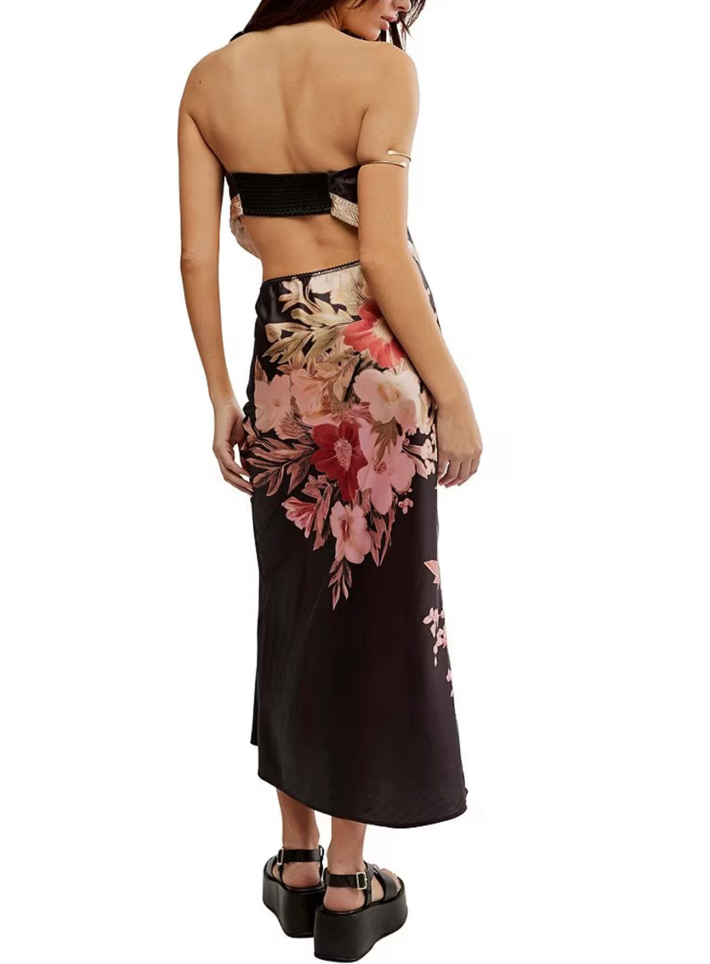 FREE PEOPLE 2pc FABIAN Floral Maxi Skirt Set