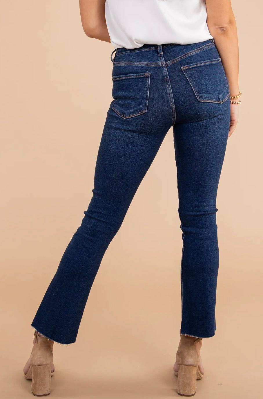 DEAR JOHN HighRise JEANNE Flare Cropped Jeans