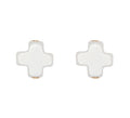 ENewton OFF-WHITE Signature Cross Studs Earring