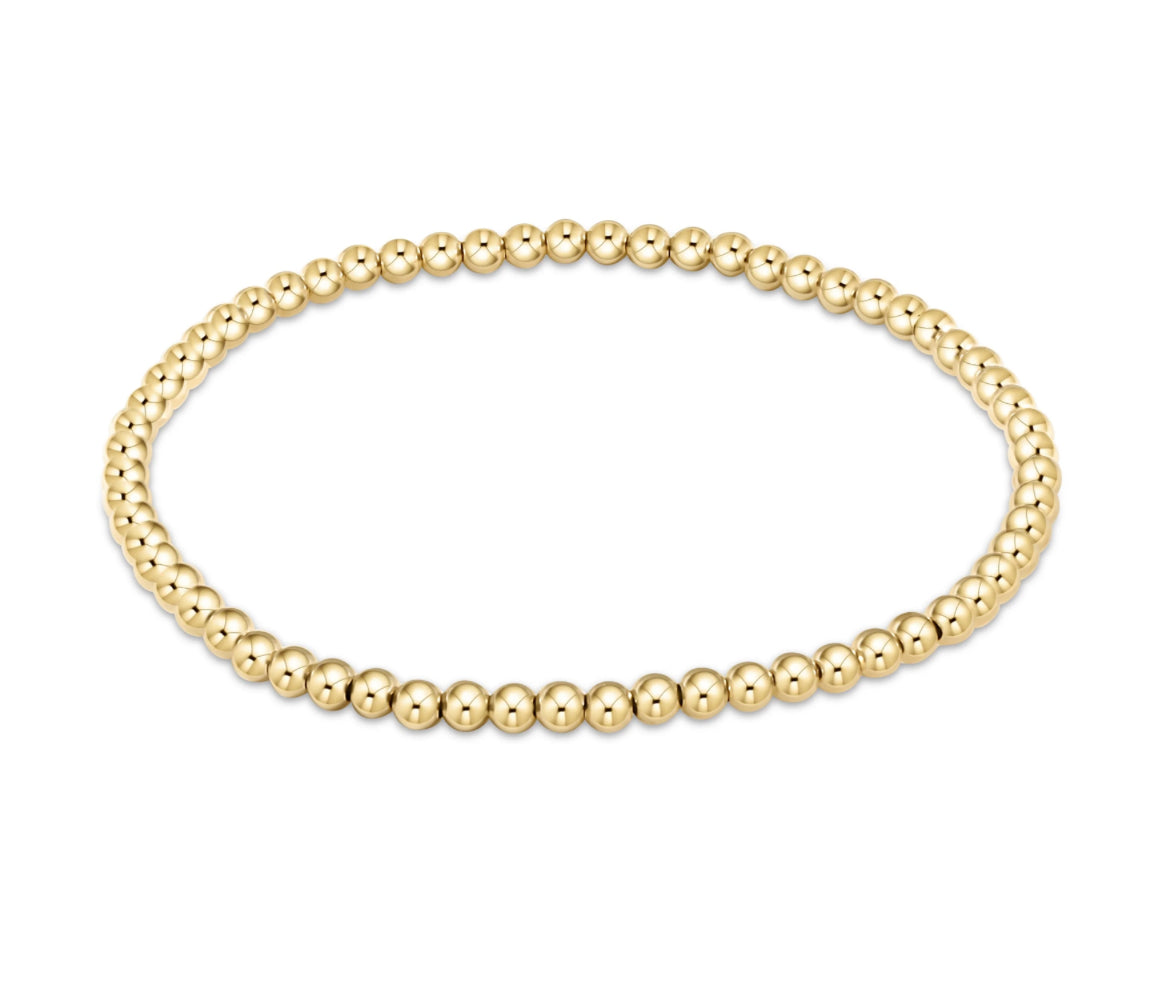 ENEWTON Classic Gold 3mm Bead Bracelet