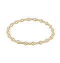 ENewton Classic Sincerity Pattern 4mm Bead Bracelet - Gold