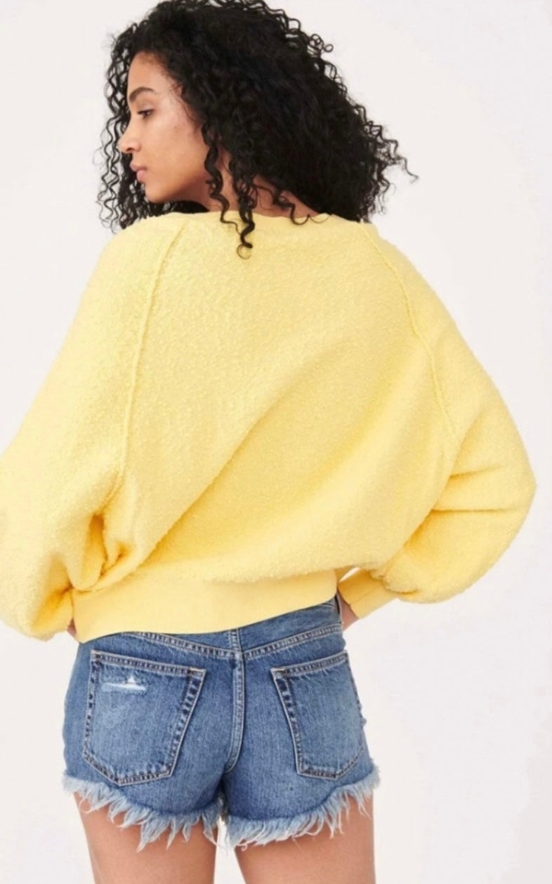 FREE PEOPLE  Sunshine FOUND MY FRIEND Pulllover