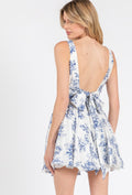 FIELDED Floral BowBack DropWaist Dress