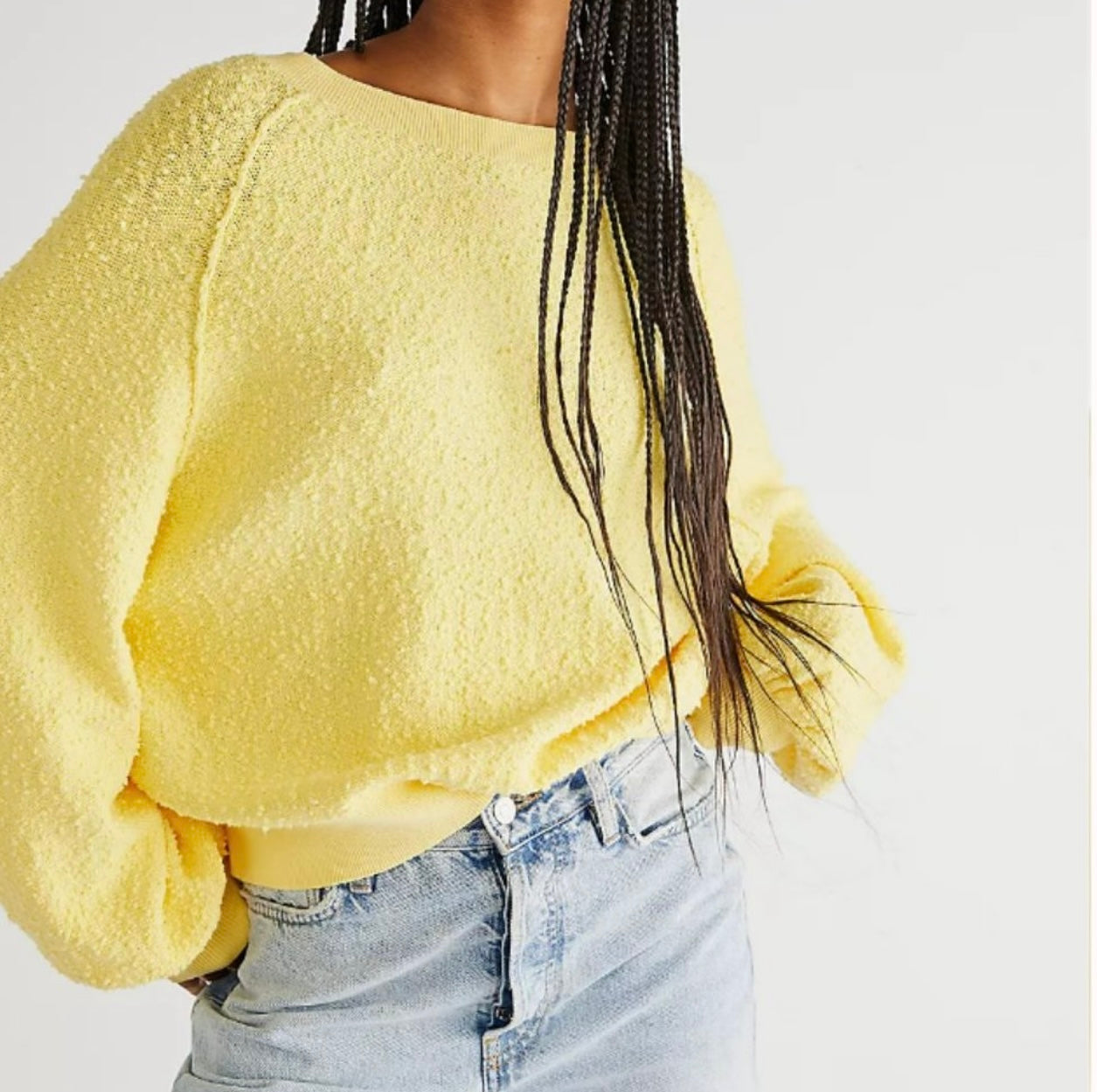 FREE PEOPLE  Sunshine FOUND MY FRIEND Pulllover