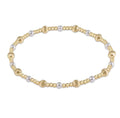 ENewton DIGNITY SINCERITY Pattern 4mm Bead Bracelet - Pearl