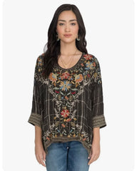 JOHNNY WAS Embroidered SIENNA Blouse