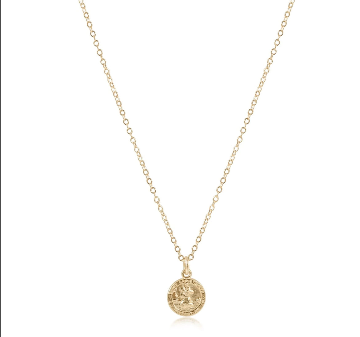 Enewton 16" Necklace Gold - BLESSING Small Gold Disc