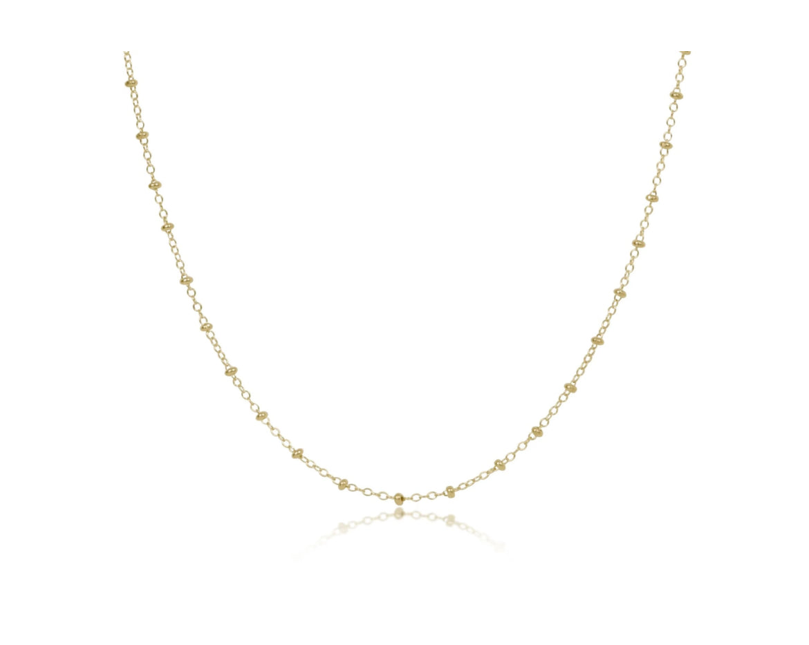 ENEWTON 17” SIMPLICITY  Chain Gold Choker - Classic 2mm Gold Necklace