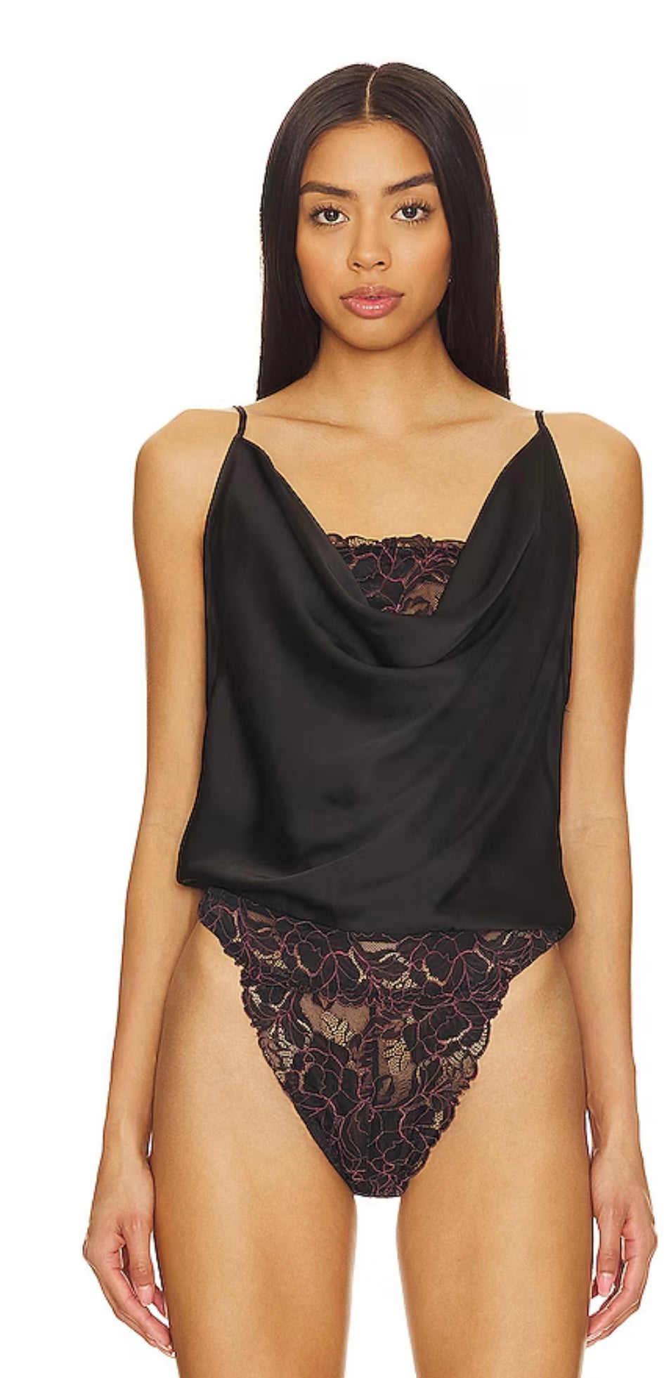 Free People DOUBLE DATE Lace Layer Bodysuit