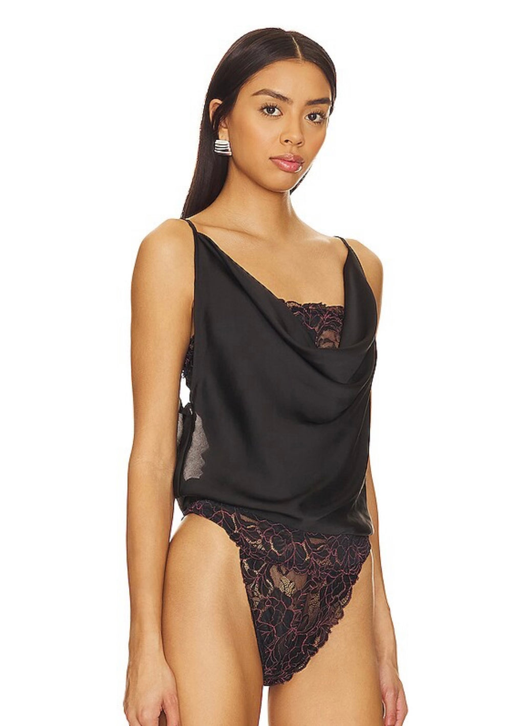 Free People DOUBLE DATE Lace Layer Bodysuit