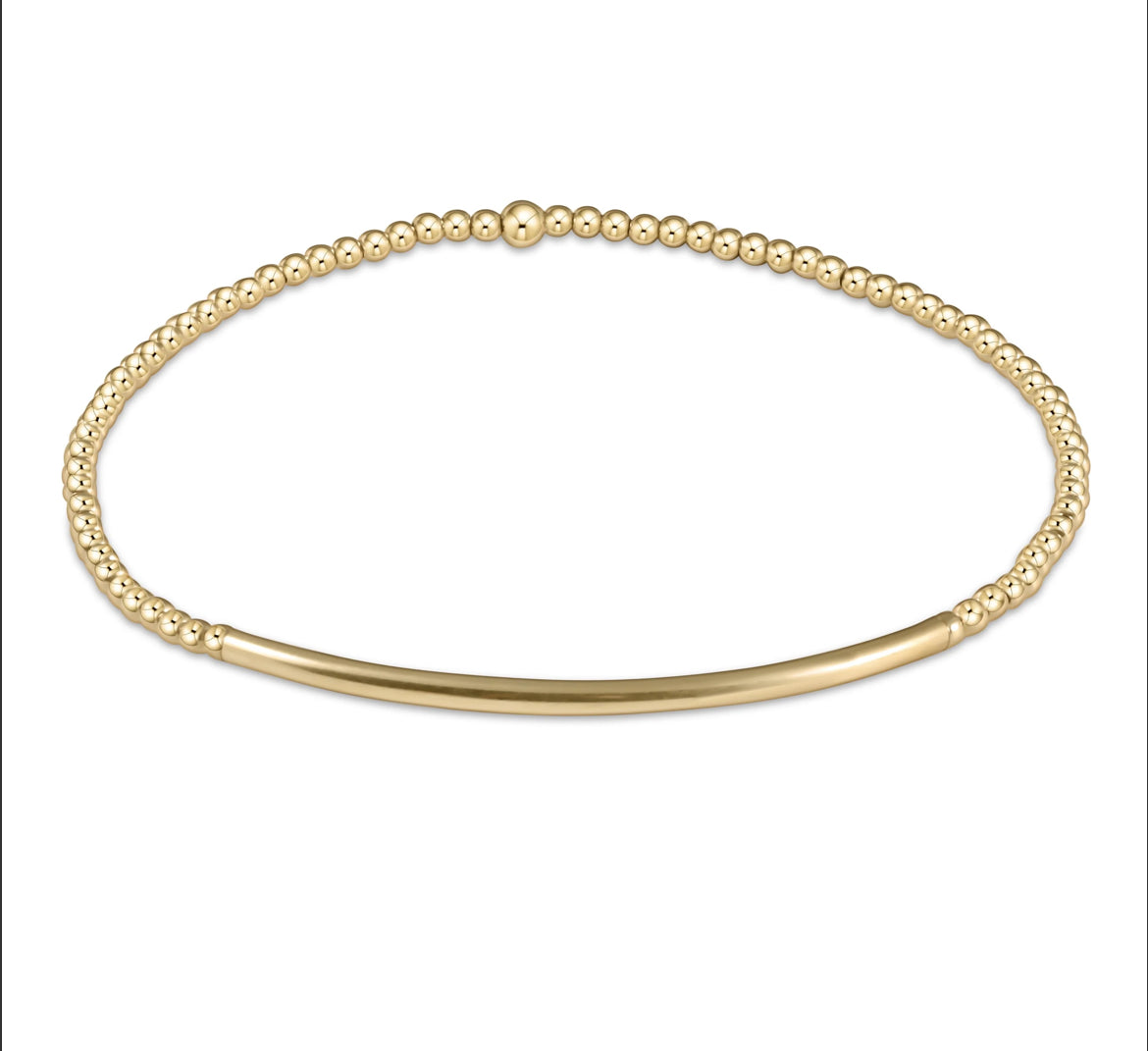 ENewton Classic Gold 2mm Bead Bracelet - Bliss Bar Gold