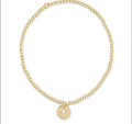 ENewton Classic Gold 2mm Bead Bracelet - Blessed Small Gold Disc