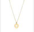 ENewton 16" BLESSED Necklace Gold Disc