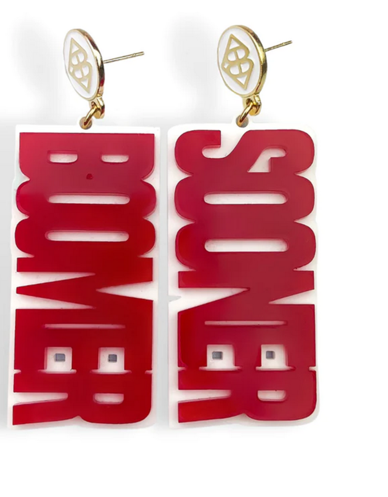 BRIANNA CANNON Logo Acrylic Earrings