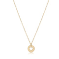 ENEWTON 16" Necklace Gold - LOVE Small Gold Disc