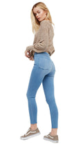 FREE PEOPLE Denim EASY GOES IT Pullon Legging