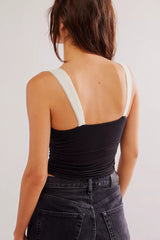 FREE PEOPLE Ruched 2 TONE Tank Top