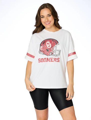 SS SOONERS Sequin GRAND TEE