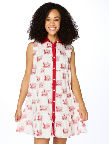 SS SOONERS Poplin TANK DRESS