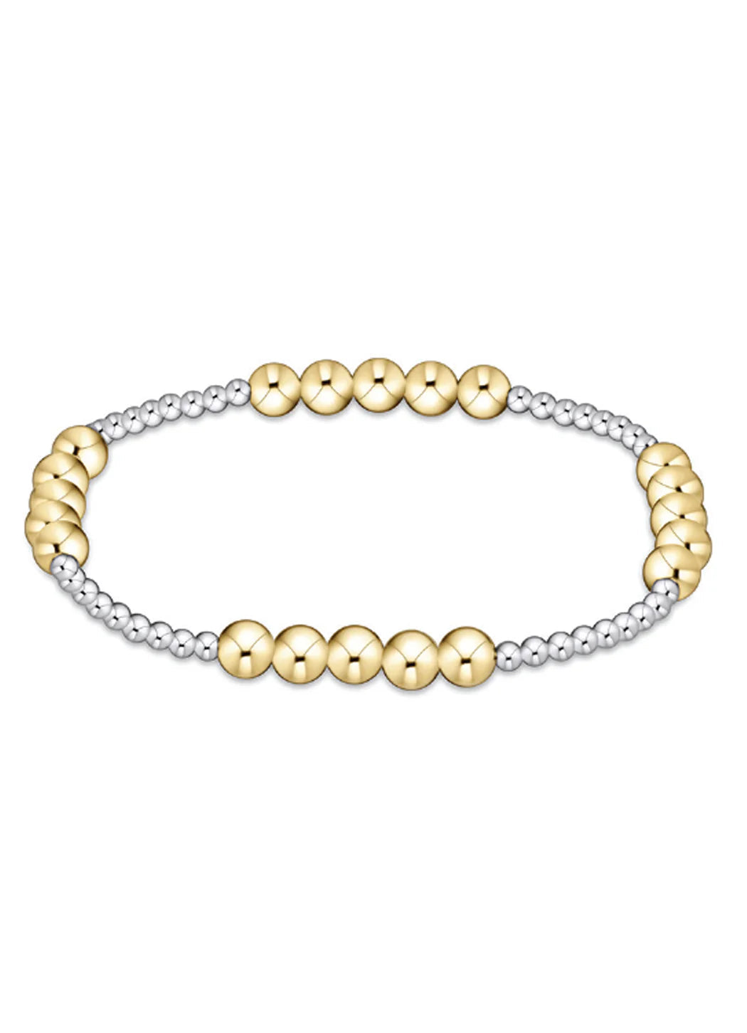 ENEWTON Classic BLISSFUL Pattern 2.5mm Bead Bracelet - 5mm Mix Metal