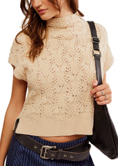 FREE PEOPLE Mock Neck VICKIE Sweater