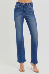 STEIN Tummy Control HiRise Straight Ankle Jeans