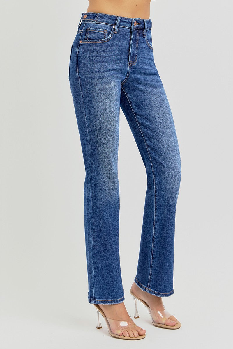 STEIN Tummy Control HiRise Straight Ankle Jeans