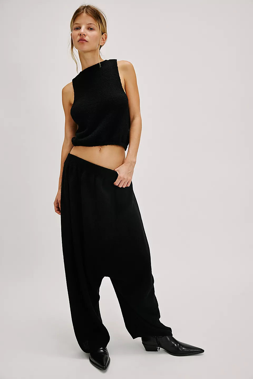 FREE PEOPLE FuzzyKnit WARM FLUFF Crop Top