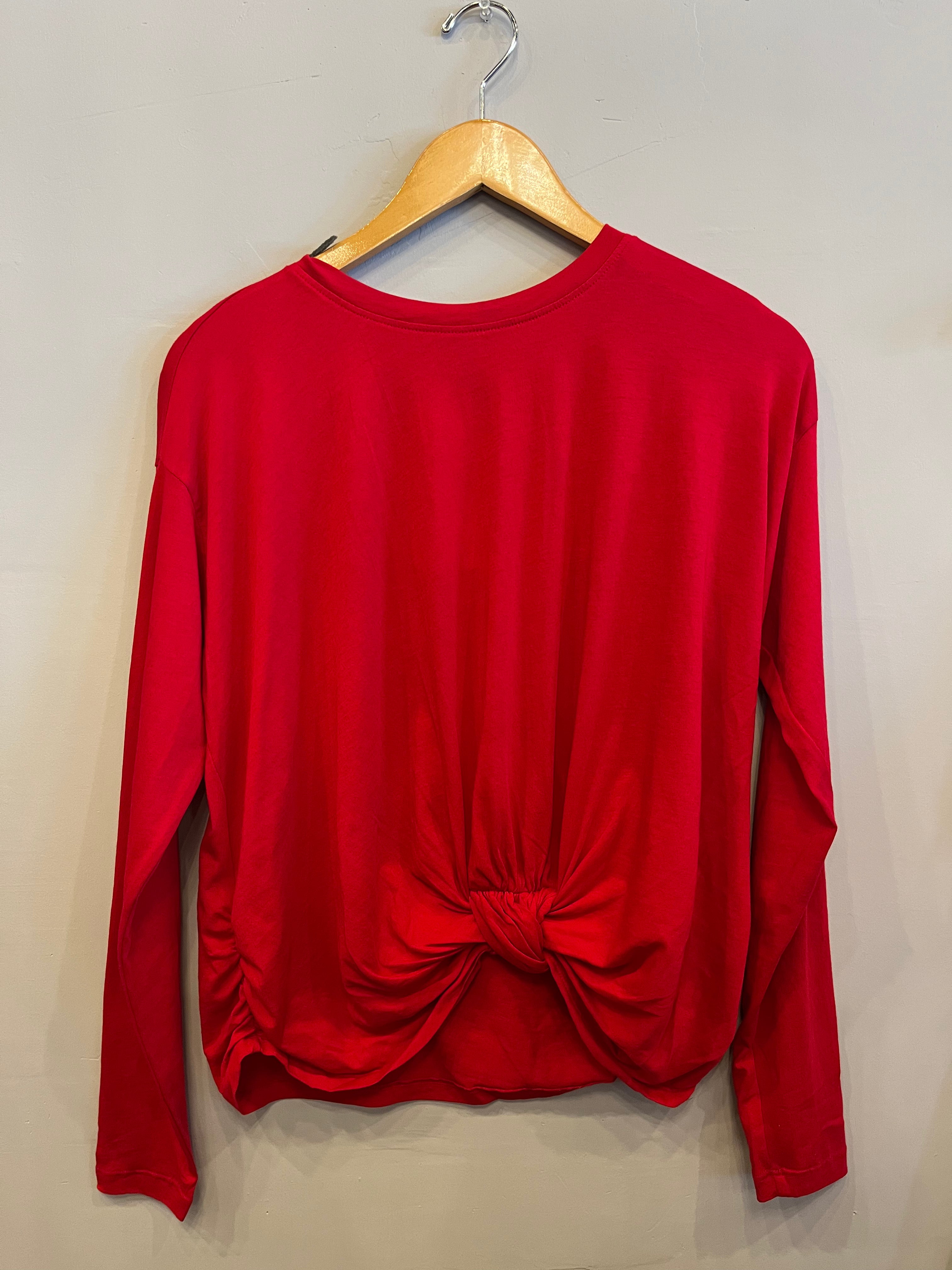 BOBI Knot Front Detail UPSTATE Long Sleeve Light Weight Jersey