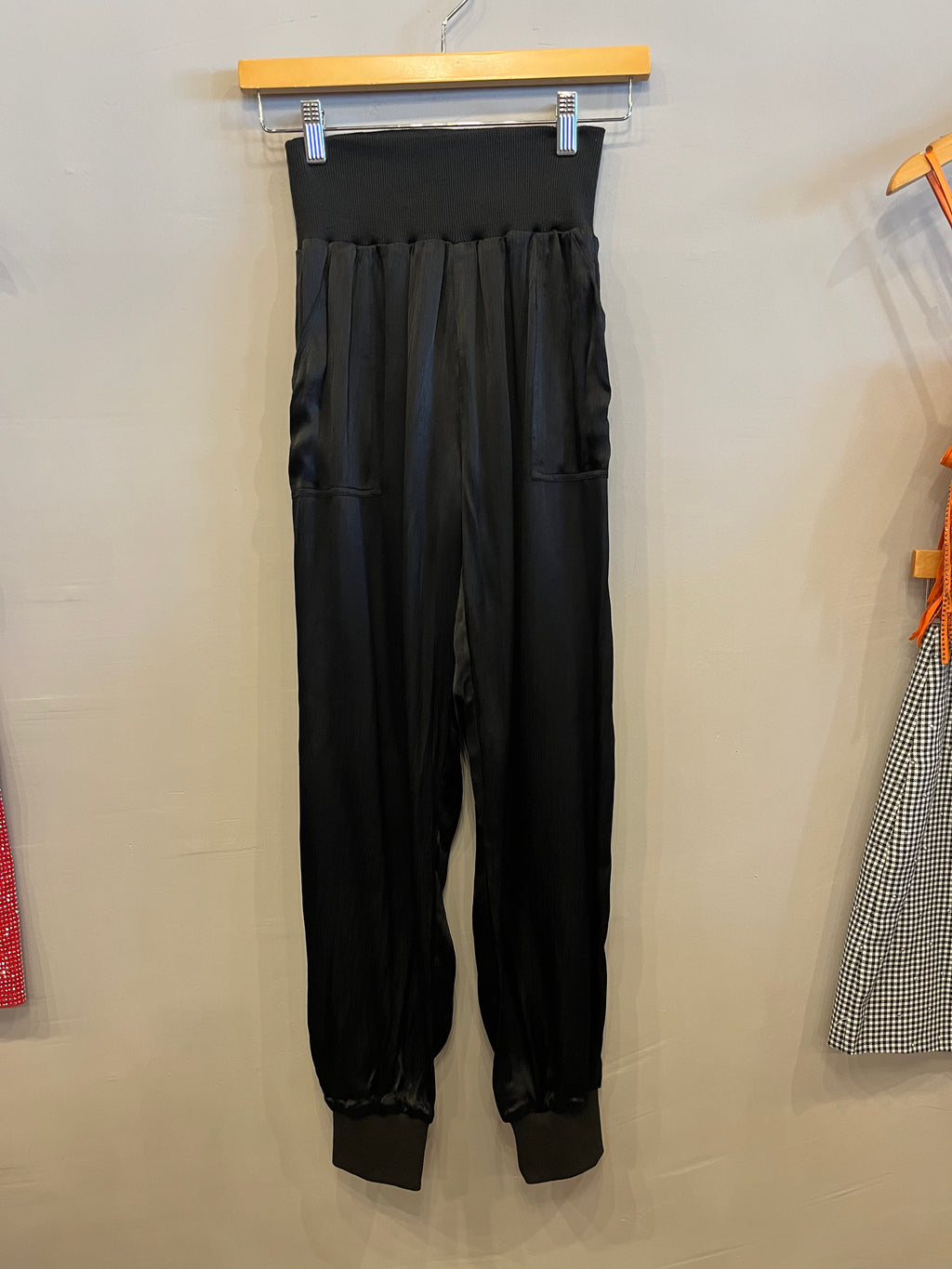 BOBI BLACK Rib Mix ALARM Pocket Pants